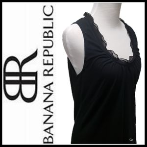 Banana Republic Ruffle Neck Top